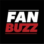 Black background with white and red text that reads: "Fan Buzz".